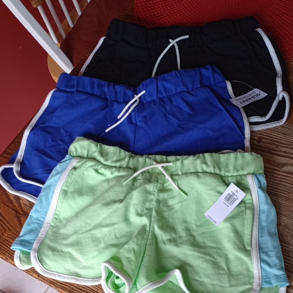 NWT Old Navy Girl's Dolphin Hem Shorts- 3 Pairs Size 10/12